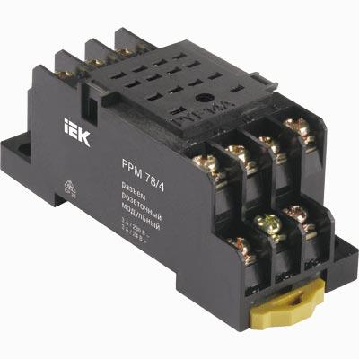 Разъём розеточный IEK РРМ78/4  (РП-21) DIN